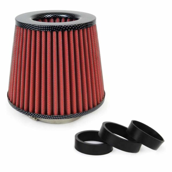 Kúpos légszűrő 3 szén típusú adapterrel
