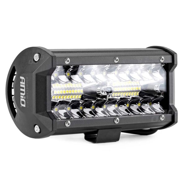 LED projektor terepjáróhoz, ATV-hez, SSV-hez, két fénysugárral, szín 6500K, 120W, feszültség 9 - 36V, méretek 170 x 74 x 63 mm