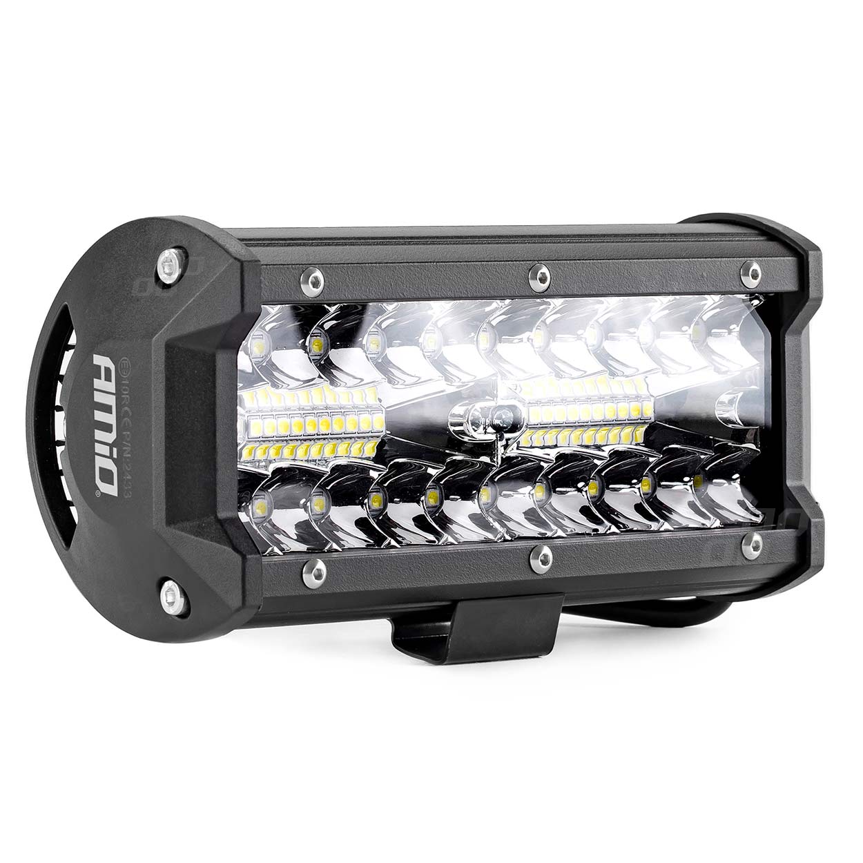 02433_01 LED projektor terepjáróhoz, ATV-hez, SSV-hez, két fénysugárral, szín 6500K, 120W, feszültség 9 - 36V, méretek 170 x 74 x 63 mm - Kép 1