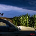 LED projektor terepjáróhoz, ATV-hez, SSV-hez, két fénysugárral, szín 6500K, 120W, feszültség 9 - 36V, méretek 170 x 74 x 63 mm - Kép 2