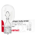 10 db halogén izzós készlet W16W, T15, 16W, W2.1x9.5d, 12V
