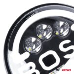 Kiegészítő LED lámpa terepjárókhoz, ATV, SSV, "BOSS" felirattal és funkciók: Távolsági fény, Tompított fény, Jelzés, Pozíció, tápfeszültség 9 - 36V, átmérő Ø170 mm - Kép 9