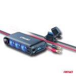 Prémium autós eszköz 3 az 1-ben, szivargyújtó elosztó, USB/USB-C töltő, digitális voltmérő, 12-24 V tápegység - Kép 6