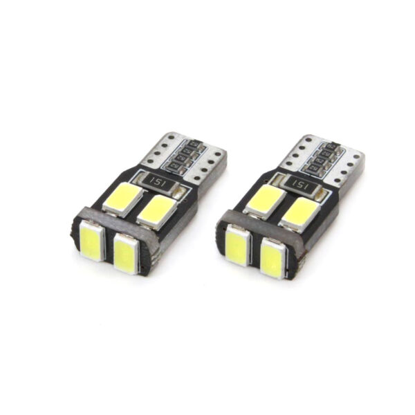 Amio T10 izzós készlet, 6 db SMD 5730 típusú LED, 12V, W5W, CANBUS 01622