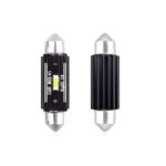 Autó izzó készlet LED CANBUS szofttal C5W 1 SMD 41mm Fehér 12/24V