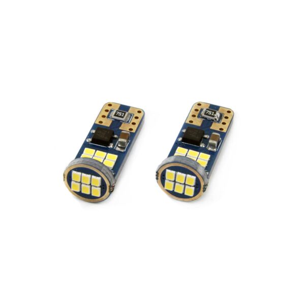 Készlet 2 db LED CANBUS 18SMD UltraBright 2016 T10e (W5W) fehér 12V / 24V