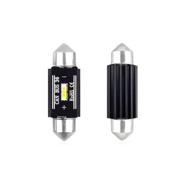 Készlet 2 db LED CANBUS 1 SMD UltraBright 1860 Festoon 36mm fehér 12V / 24V