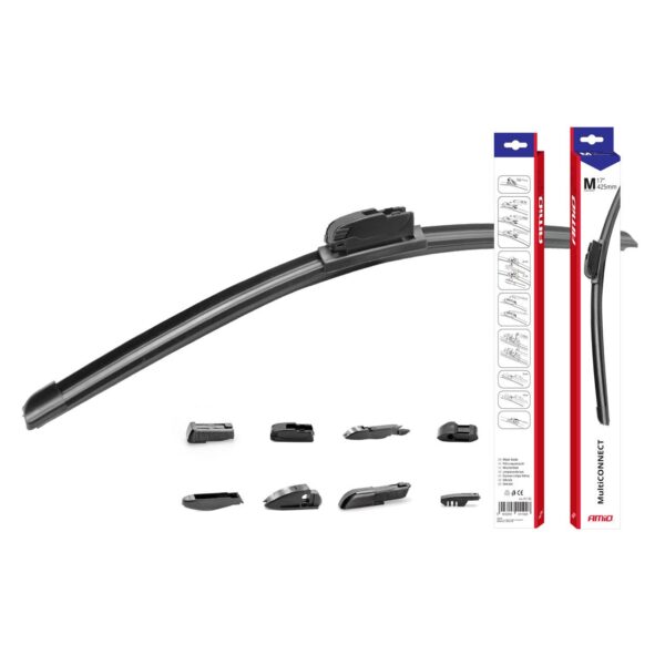 FLAT ablaktörlő 8 adapterrel 15 "380mm Multiconnect, AMIO