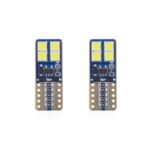 Amio autó izzó szett LED Canbus T10e W5W 8 SMD Fehér 12/24V