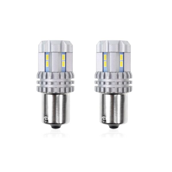 Autó izzó készlet LED CANBUS P21 R5W/R10W 22 SMD Fehér 12V/24V, AMIO