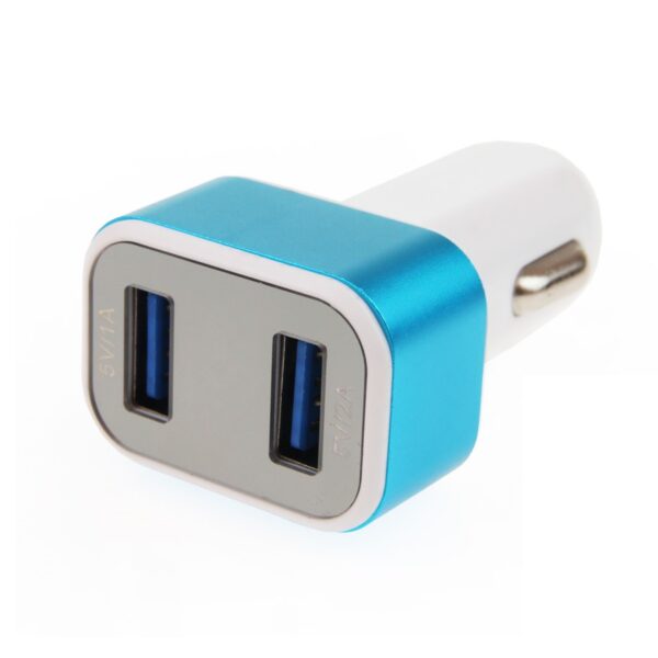 Amio 2 x USB autós töltő digitális voltmérővel