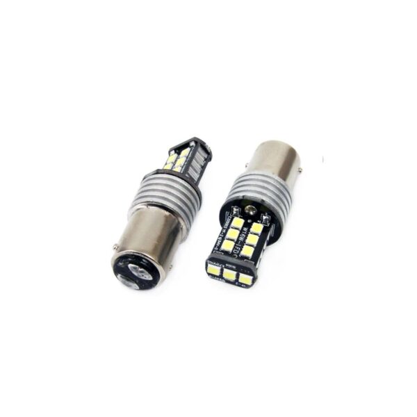 Készlet 2 x LED CANBUS 15SMD 2835 7.5W 1157 (P21 / 5W) Fehér 12V / 24V