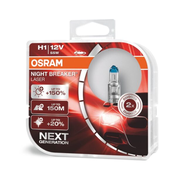 Osram H1 Night Breaker Unlimited halogén izzó készlet, 12V, 55W, 2 db