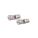 Autós izzókészlet LED CANBUS kompatibilis P21W BA15S 24 SMD 6.2W Orange 12/24V, autós vagy off-road versenyekhez