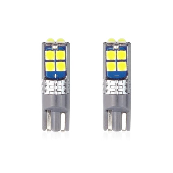 Készlet 2 db LED CANBUS 10SMD 3030 T10 W5W fehér 12V / 24V