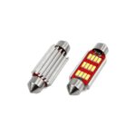 LED LED izzók garnitúra CANBUS kompatibilis C5W 12 SMD 4014 41mm Fehér 12/24V, autós vagy off-road versenyekre tervezve