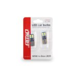 Amio autó izzó szett LED Canbus T10e W5W 8 SMD Fehér 12/24V - Kép 2