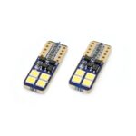 Amio autó izzó szett LED Canbus T10e W5W 8 SMD Fehér 12/24V - Kép 3
