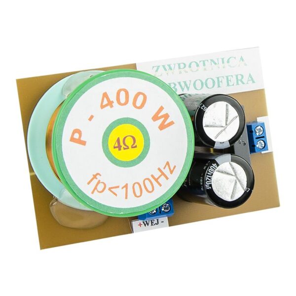 Mélysugárzó szűrő, crossover, 400W / 4 ohm