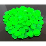 100 darabos készlet fluoreszkáló dekoratív kövekből, zöld színű, AVX-AG653B - Kép 2