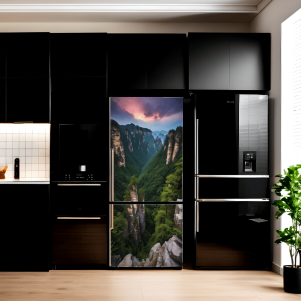 Színes nyomott fólia hűtő dekorációhoz, méret 200 x 90cm, modell: AVX-FR11