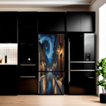 Színes nyomtatott fólia hűtőszekrény dekorációhoz, 200 x 90 cm méret, modell: AVX-FR30