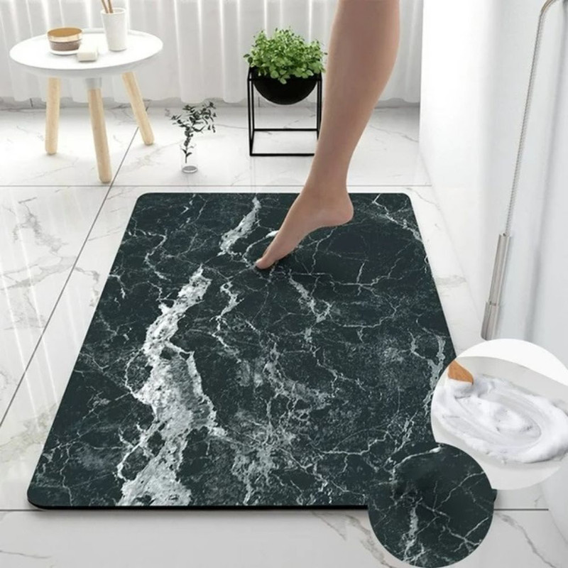Covoras-pentru-baie-Relax-Time-ultra-absorbant-anti-alunecare-material-Diaton-Model-Marmura-Safir-40-x-60-cm-Grey Fürdőszőnyeg Relax Time ultra nedvszívó, csúszásgátló, Diaton anyag, zafír márvány modell, 40 x 60 cm, szürke - Kép 1