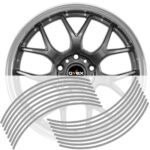 Avex matrica gyűrű készlet felnihez, 16 db-os, Shiny Silver színben