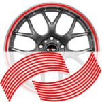 Avex matricagyűrűs készlet felnihez, 16 db-os, fényes piros