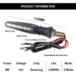 2 db szekvenciális Moto Signal lámpa készlet Samsung LED-ekkel, 2 helyzet és jelző funkció, 12V - Kép 12