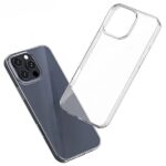 Flexibia tok iPhone 16 Pro telefonhoz, tiszta kilátás, szilikon, vastagság 2 mm, csúszásgátló, sárgásgátló, átlátszó