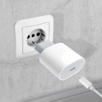 Hálózati töltő, 25 W, PD 3.0 és Type-C / villámgyors töltőkábel, 1 m, 2 A, fehér - Kép 3