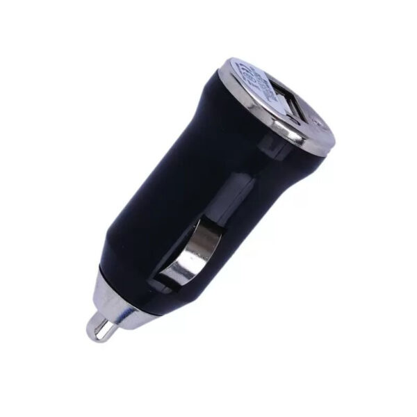Univerzális autós töltő, 1 x USB, 1A, Fekete
