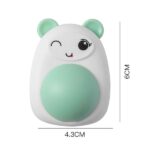 Interaktív játék Medve modell macskáknak 360°-ban forgatható macskamenta labdával, 4,3 x 6 cm, rózsaszín - Kép 3