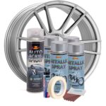 Komplett javító és festőkészlet V4 Metallic Silver felnikhez - Kép 2