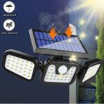Solar LED lámpa, állítható, TRIO modell, alkonyérzékelővel és mozgásérzékelővel