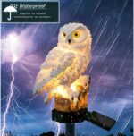 Solar LED lámpa, Modell White Owl IP 67, 43 cm - Kép 7