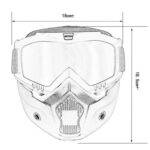 Levehető szemüveges védőmaszk, Moto, ATV, SSV, QUAD - Kép 8
