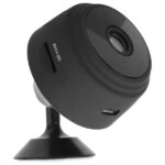Mini kamera videó, tip Spy Cam, Full HD, Control Aplicatie Mobila, széles látószög 150°, éjszakai látás, hurokrögzítés, 4,5 cm, Negru