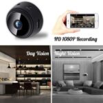 Mini kamera videó, tip Spy Cam, Full HD, Control Aplicatie Mobila, széles látószög 150°, éjszakai látás, hurokrögzítés, 4,5 cm, Negru - Kép 7