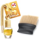 Vanilla Aroma autós légfrissítő és kefe ergonomikus nyéllel és nylon SoftTouch vezetékekkel