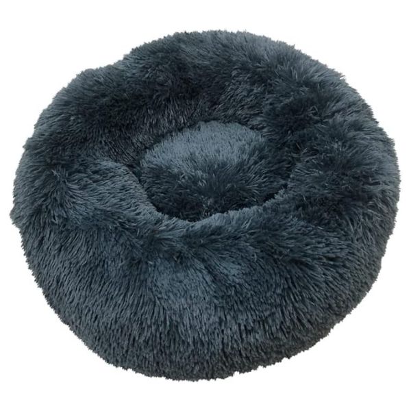 Pat-Rotund-din-Plus-Imblanit-Suprafata-Antiaderenta-Materiale-Soft-Diametru-40-cm-Marimea-S-Gri Kerek plusz ágy, kárpitozott, tapadásmentes felület, puha anyagok, átmérő 40 cm, S méret, szürke - Kép 1
