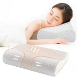 Memoryfoam ortopéd párna, perforált modell, 49 x 28 x 9 cm, rózsaszín - Kép 4