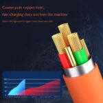 Powerbank Li-Po LED kijelzővel, 10 000 mAh, 2 X USB, 1 X USB-C és gyorstöltő kábel, 3 az 1-ben, 120 W, 2 m - Kép 4