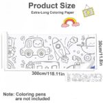 Öntapadós és kivágható papírtekercs rajzoláshoz és színezéshez, 3m x 30 cm, Modell autókkal - Kép 2
