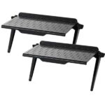 2 db-os készlet, Állítható tárolópolc TV-hez vagy LCD monitorokhoz, maximum 4 kg, 30 x 11 x 3 cm, fekete