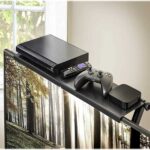 2 db-os készlet, Állítható tárolópolc TV-hez vagy LCD monitorokhoz, maximum 4 kg, 30 x 11 x 3 cm, fekete - Kép 8