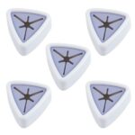 5 db öntapadó vízálló tartókészlet Push Free rendszerrel konyhai vagy fürdőszobai törölközők tárolására, falra szerelhető, 5 x 2,3 cm, Fehér