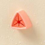 5 db öntapadó vízálló tartó készlet Push Free rendszerrel konyhai vagy fürdőszobai törölközők tárolására, falra szerelhető, 5 x 2,3 cm, rózsaszín - Kép 5