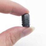 8 db hatszögletű kupak autós szelephez, alumínium ötvözet, hossz 1,8 cm, fekete - Kép 7
